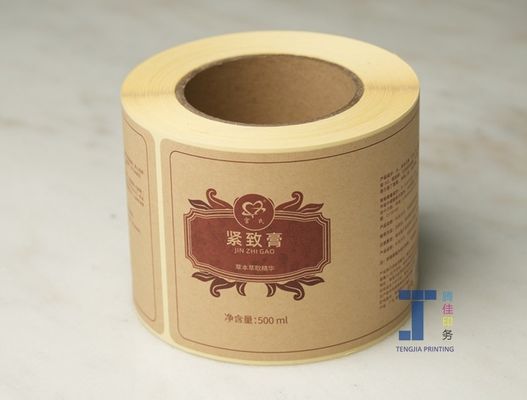 ποιότητας  OEM Personalised Kraft Paper Sticker Label With Matte Lamination εργοστάσιο