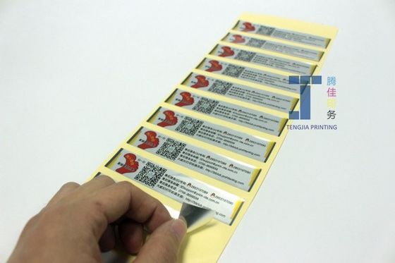 Ασημένιο Χρυσό Μεταλλικό Ετικέτες Ανθεκτικές στα UV