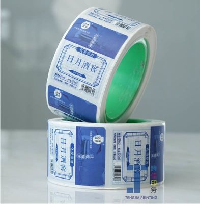 Χωρίς κόλλημα Αδιάβροχες ετικέτες χαρτιού Kraft Custom Kraft Stickers οικολογικά φιλικές