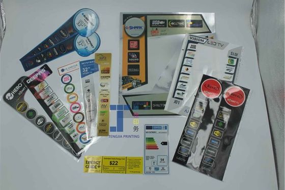 Ψηφιακά εκτυπωμένες διαφανείς ετικέτες Custom See Through Stickers με χρώμα Pantone