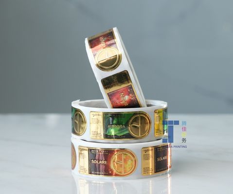 Ετικέτες αυτοκόλλητων ετικετών με ανάγλυφο